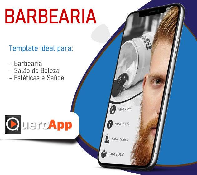 Template App BARBER SHOP Para Barbearias e Salão de Beleza